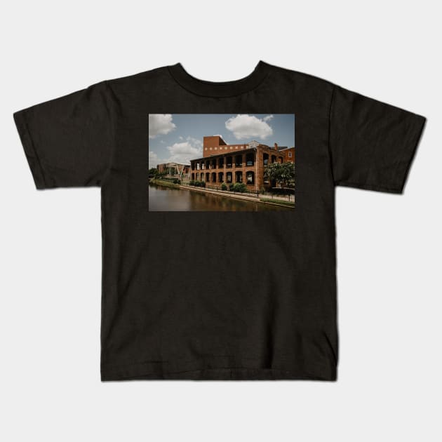 Downtown Greenville Kids T-Shirt by LindsayVaughn